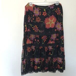 Vintage Spenser Jeremy skirt women's 12 floral 90s y2k whimsigoth fairy grunge